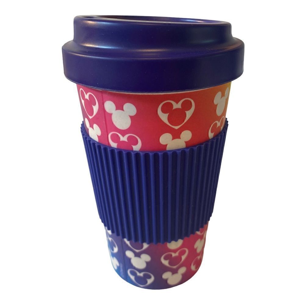 Disney Rainbow Colored Mickey Reusable Travel Mug. So cute!
